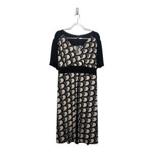 Lane Bryant Plus Size 18/20 Dress Retro Art Deco Print Fit & Flare Geometric